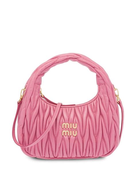 Miu Miu Mini Wander Matelassé Shoulder Bag